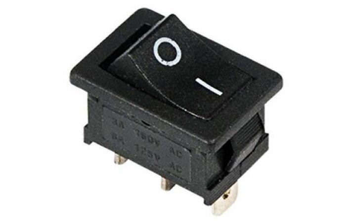 фото - Выключатель клавишный 250В 6А (3с) ON-ON черн. Mini (RWB-202, SC-768) Rexant 36-2130