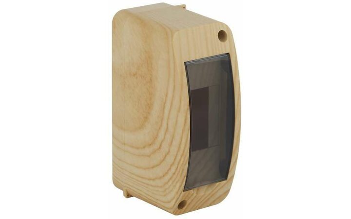 фото - Щиток ОП Тусо 2 мод. с верт. двер. 140х55х85мм сосна Рувинил 68302-27М