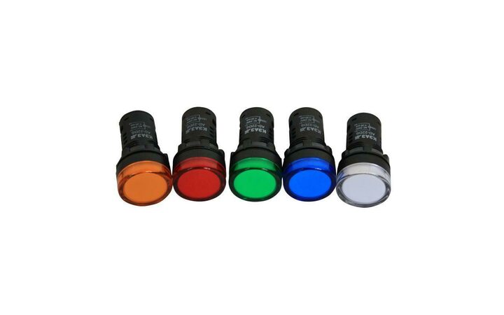 фото - Лампа AD22DS(LED) матрица 22мм 230В желт. КЭАЗ 238573