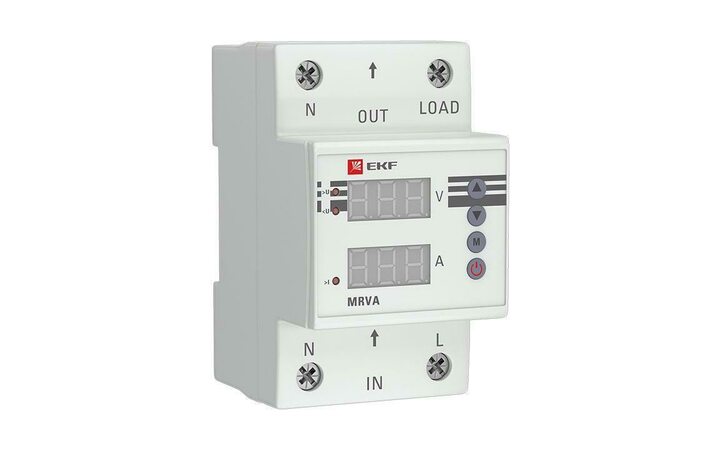 фото - Реле напряжения и тока с дисплеем MRVA 63А PROxima EKF MRVA-63A