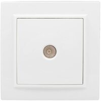 Розетка TV 1-м СП Минск 75Ом 5-862МГц бел. Basic EKF ERA00-027-10