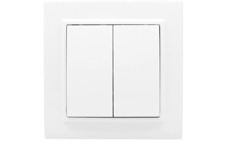 фото - Выключатель 2-кл. СП Минск 10А IP20 бел. Basic EKF ERV10-023-10