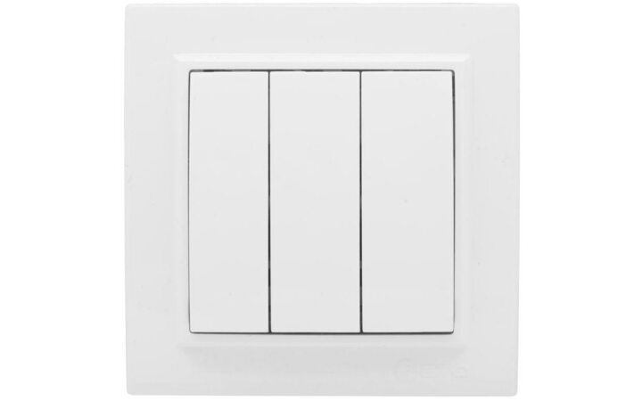 фото - Выключатель 3-кл. СП Минск 10А IP20 бел. Basic EKF ERV10-024-10