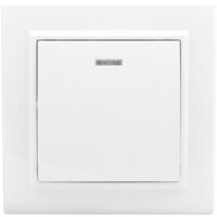 Выключатель 1-кл. СП Минск 10А IP20 с индикатором бел. Basic EKF ERV10-121-10