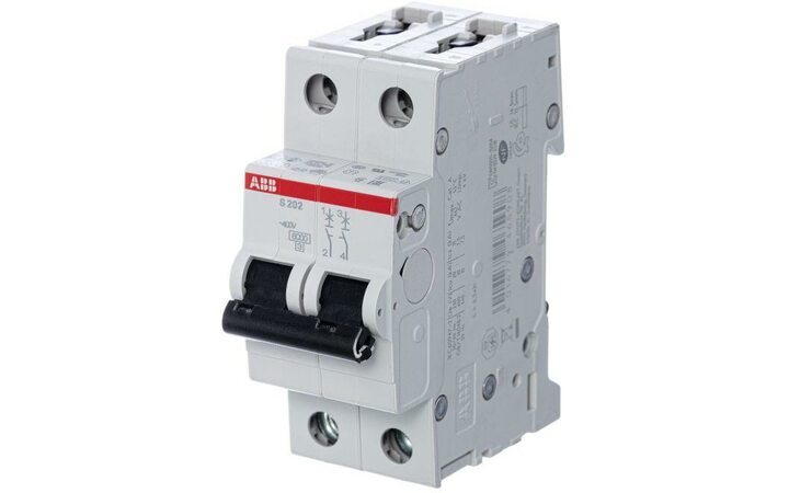 фото - Выключатель автоматический модульный 2п C 10А 6кА S202 C10 ABB 2CDS252001R0104