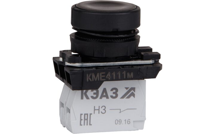 фото - Кнопка управления КМЕ4111м 1но+1нз IP40 цилиндр черн. КЭАЗ 248240
