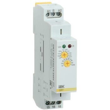 фото - Реле задержки включения ORT 1 контакт 12-240В AC/DC IEK ORT-A1-ACDC12-240V