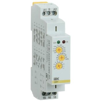 фото - Реле времени многофункц. ORT 1 контакт 12-240В AC/DC IEK ORT-M1-ACDC12-240V