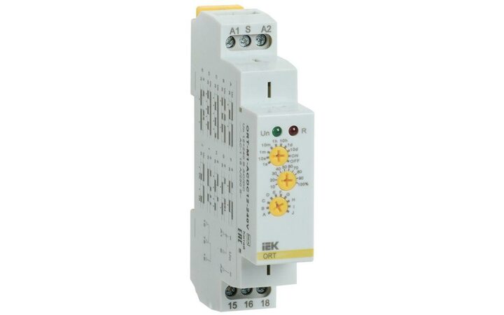 фото - Реле времени многофункц. ORT 1 контакт 12-240В AC/DC IEK ORT-M1-ACDC12-240V