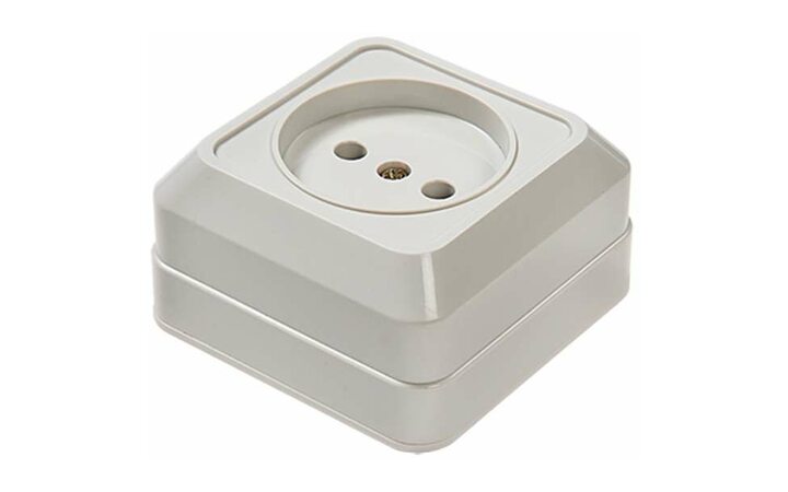 фото - Розетка 1-м ОП Bolleto 7022 16А IP20 бел. ASD / IN HOME 4680005959785