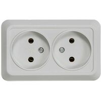 Розетка 2-м ОП Bolleto 7102 16А IP20 бел. ASD / IN HOME 4680005959822