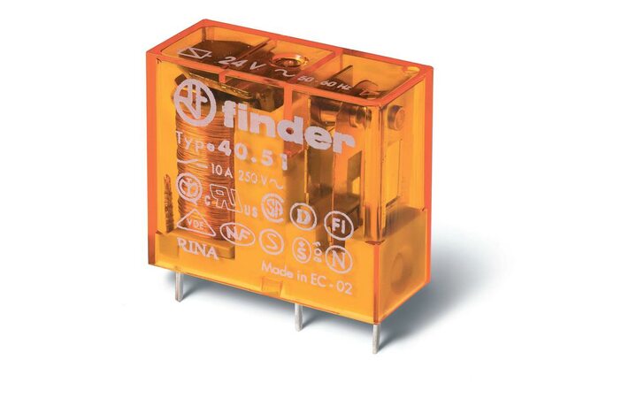 фото - Реле электромагнитное SPDT U обмотки 230В AC 10А FINDER 405182300000