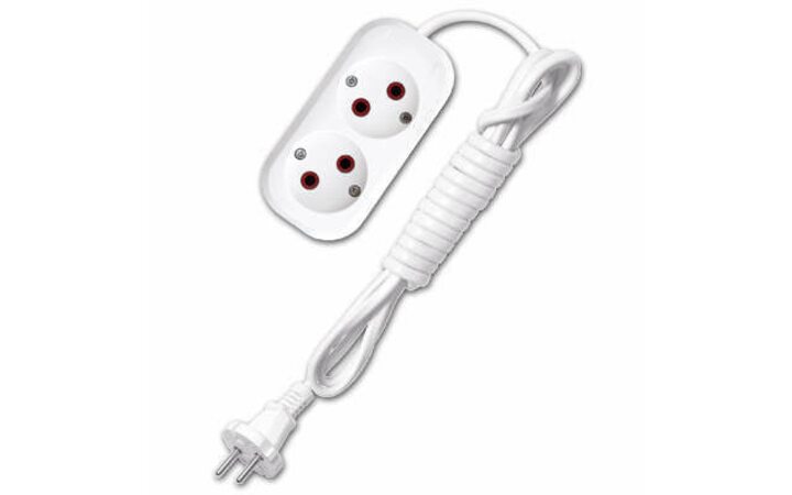 фото - Удлинитель 2х2м без заземл. 6А IP20 У6-011 ШВВП 2х0.75 UNIVersal 9631911