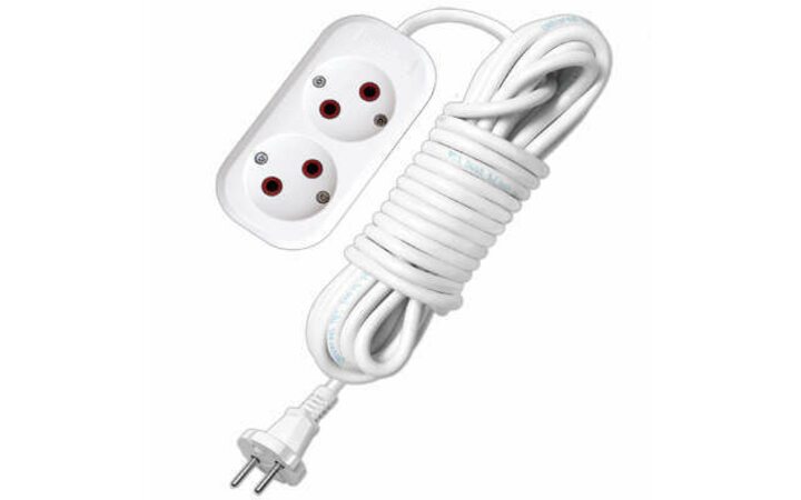 фото - Удлинитель 2х7м без заземл. 10А IP20 У6-011М ПВС 2х1 UNIVersal 011М-07