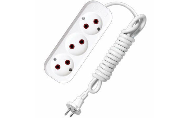 фото - Удлинитель 3х3м без заземл. 6А IP20 У6-639М ПВС 2х0.75 UNIVersal 639М-03