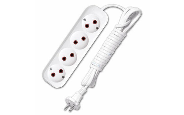 фото - Удлинитель 4х3м без заземл. 6А IP20 У6-766 ШВВП 2х0.75 UNIVersal 9631943