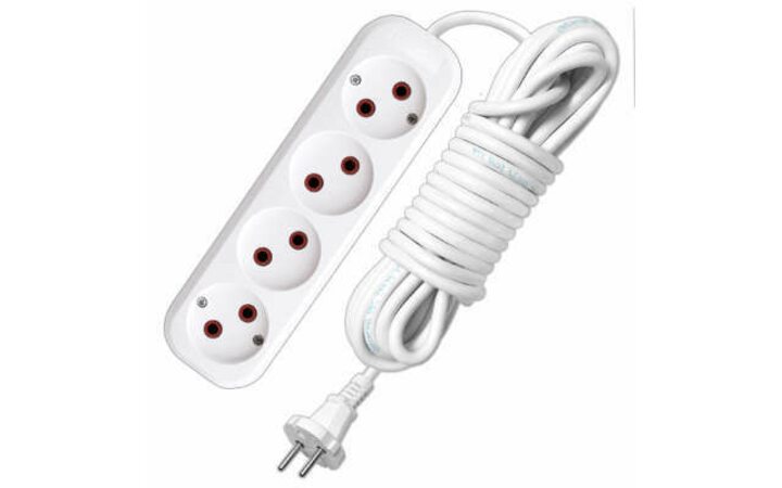 фото - Удлинитель 4х10м без заземл. 10А IP20 У6-766М ПВС 2х1 UNIVersal 766М-10