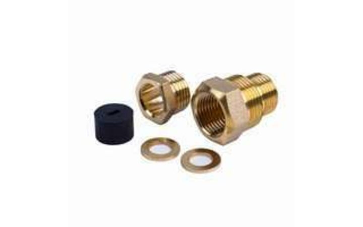 фото - Комплект для ввода кабеля в трубу (сальник) с двойной резьбой 1/2 и 3/4 PROCONNECT 51-0610-2