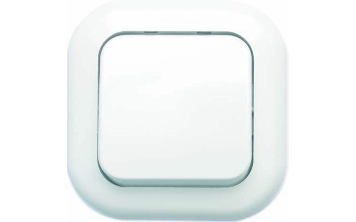 фото - Выключатель 1-кл. 1п 2мод. СП Валентина 6А IP20 С16-040 бел. Кунцево 7643