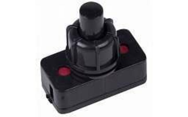 фото - Выключатель-кнопка 250В 1А (2с) ON-OFF (PBS-17A2) (для настольной лампы) черн. Rexant 36-3011