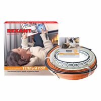 Комплект 'Теплый пол' (кабель) двужил. RND -40-600 (в стяжку) (600Вт/40м/ S обогрева м2: 3.7-5.0) REXANT 51-0515-3