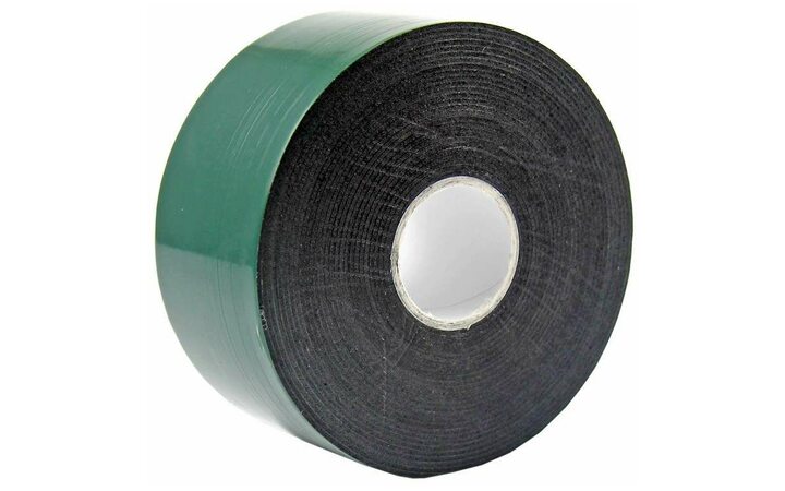 фото - Скотч двустор. 40ммх5м зел. на черной основе REXANT 09-6140