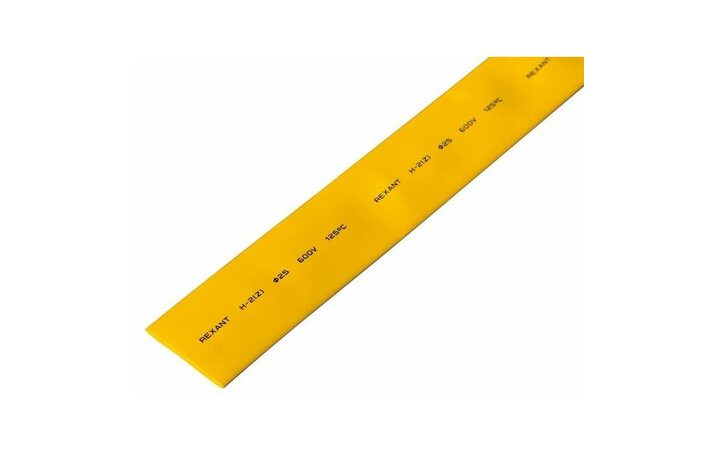 фото - Трубка термоусадочная 25.0/12.5 1м желт. Rexant 22-5002