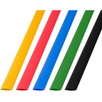 Набор трубок термоусадочных ТУТ 8.0/4.0мм 1м (уп.50шт) 5 цветов Rexant 29-0158