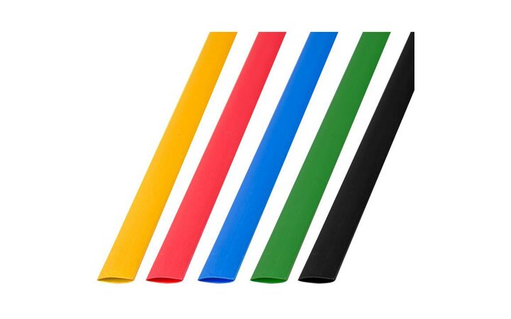 фото - Набор трубок термоусадочных ТУТ 8.0/4.0мм 1м (уп.50шт) 5 цветов Rexant 29-0158