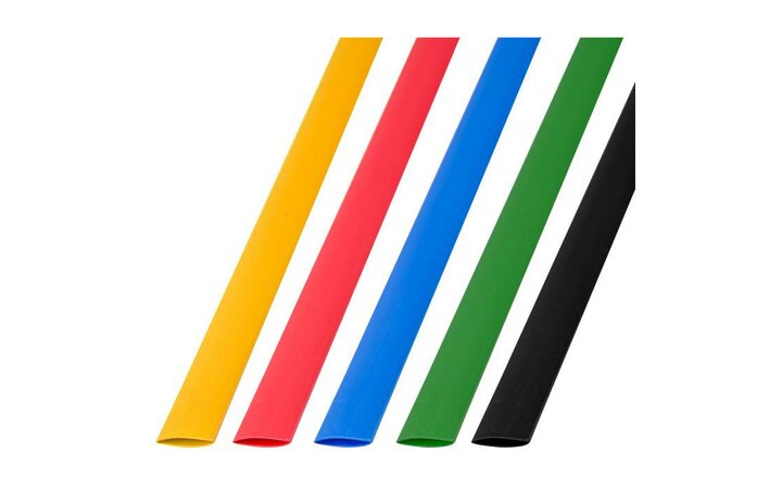 фото - Набор трубок термоусадочных ТУТ 10.0/5.0мм 1м (уп.50шт) 5 цветов Rexant 29-0160