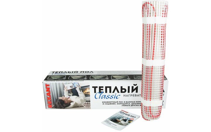 фото - Комплект 'Теплый пол' (мат) Classic RNX-7.0-1050 (S 7.0кв.м (0.5х14.0м)) 1050Вт двужил. с экраном Rexant 51-0512-2