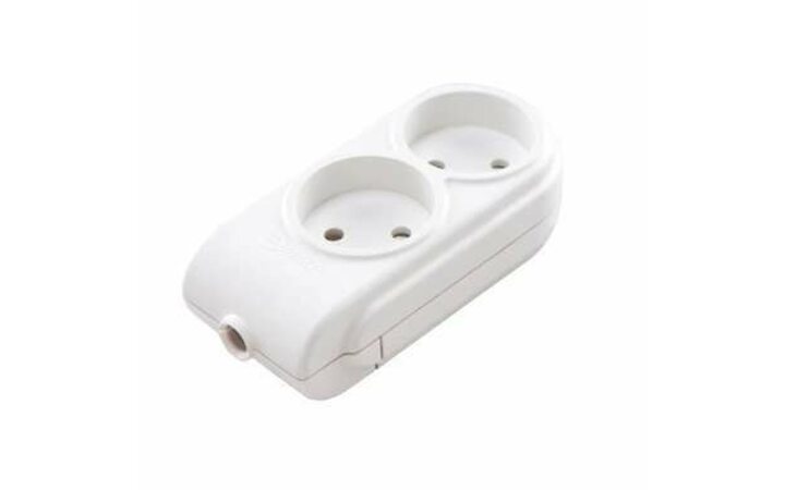 фото - Колодка удлинителя 2-м без заземл. защ. шторки Makel N2010000