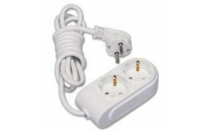 фото - Удлинитель 2х2м с заземл. 16А защ. шторки Makel N2210033