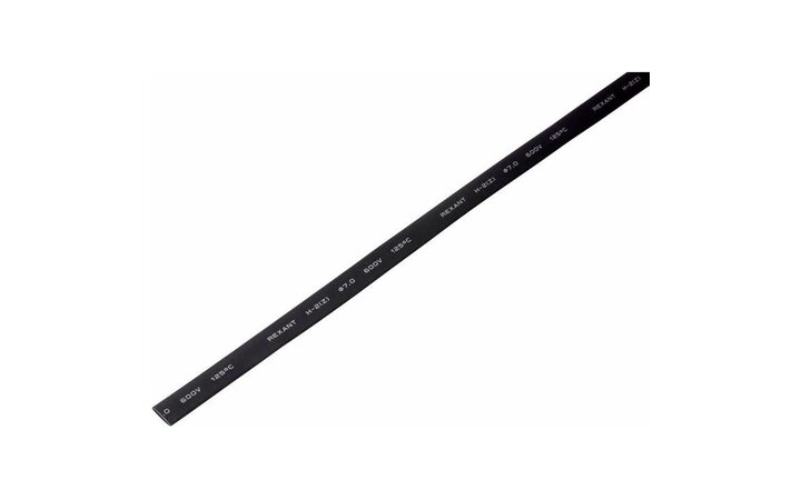 фото - Трубка термоусадочная 7.0/3.5 1м черн. Rexant 20-7006