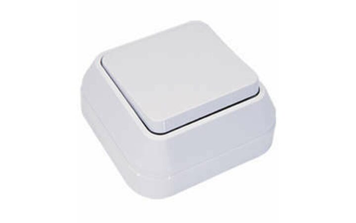 фото - Выключатель 1-кл. ОП 10А IP20 бел. Makel 45101