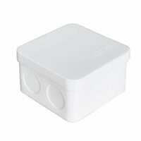 Коробка распределительная ОП 75х75х45мм IP54 7 выходов без гермовводов крышка защелкивающаяся бел. Epplast 225331