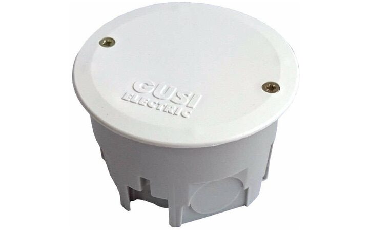 фото - Коробка распределительная СП 68х45мм IP30 для сплошн. стен кругл. сер. ГУСИ С3В70К Евро