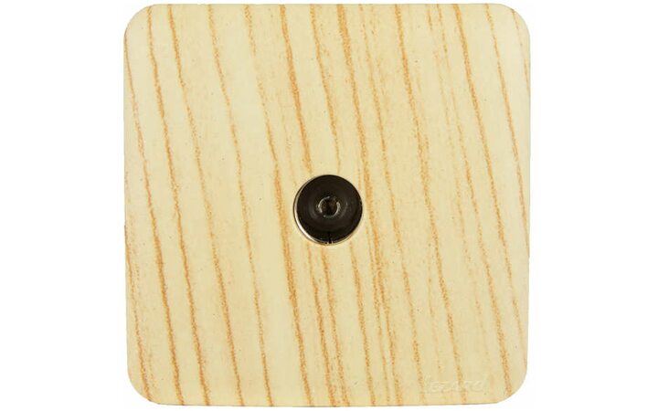 фото - Розетка TV 1-м ОП VIOLA оконечная беленый дуб LEZARD 751-5200-130