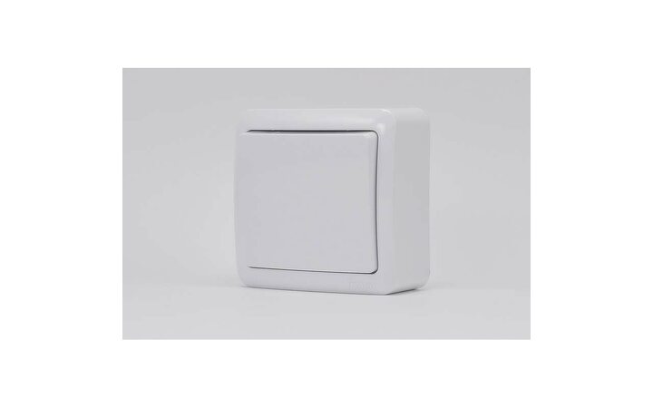 фото - Выключатель 1-кл. 1п ОП Viola 10А IP20 бел. LEZARD 751-0200-100