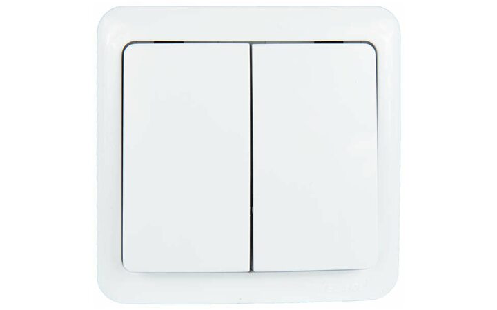 фото - Выключатель 2-кл. 1п ОП Viola 10А IP20 бел. LEZARD 751-0200-101