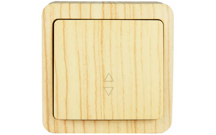 фото - Выключатель проходной 1-кл. 1п ОП Viola 10А IP20 беленый дуб LEZARD 751-5200-105