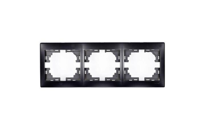 фото - Рамка 3-м Мира горизонтальная черн. бархат LEZARD 701-4200-148