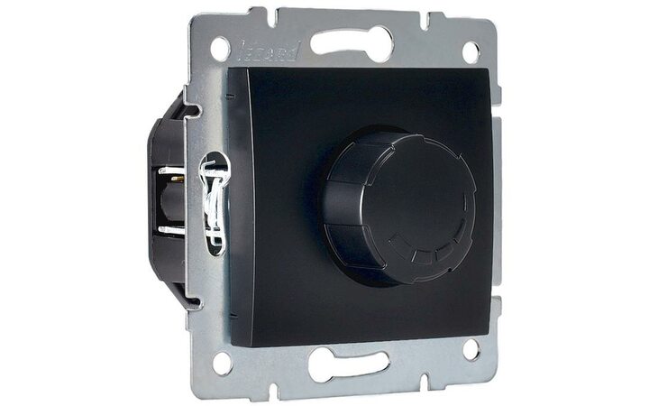 фото - Механизм светорегулятора СП 800Вт KARINA черн. бархат LEZARD 707-4288-115