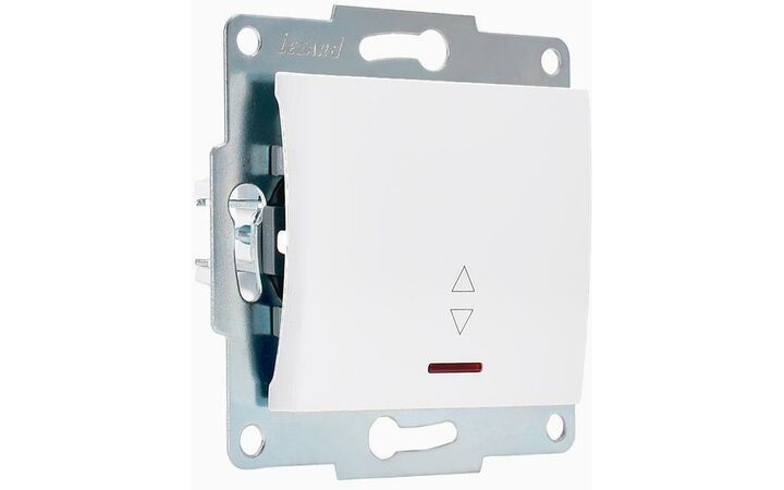 фото - Механизм выключателя проходного 1-кл. 1п СП Karina 10А IP20 с подсветкой бел. LEZARD 707-0288-114