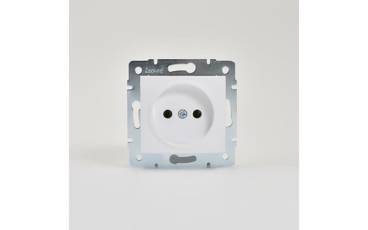 фото - Механизм розетки 1-м СП Karina 16А IP20 без заземл. термопласт бел. LEZARD 707-0288-121B