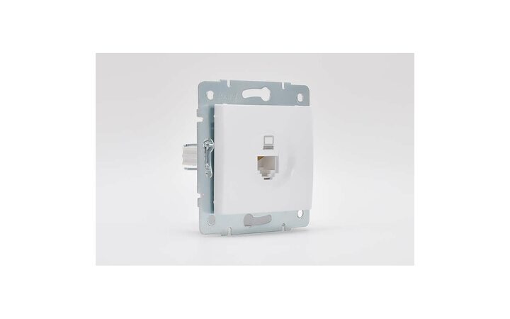 фото - Механизм розетки компьютерн. 1-м СП KARINA RJ45 бел. LEZARD 707-0288-139