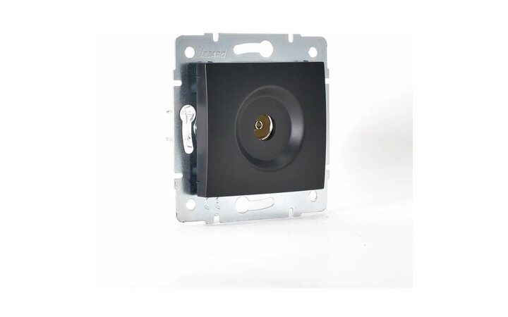 фото - Механизм розетки TV СП KARINA оконечная черн. бархат LEZARD 707-4288-130