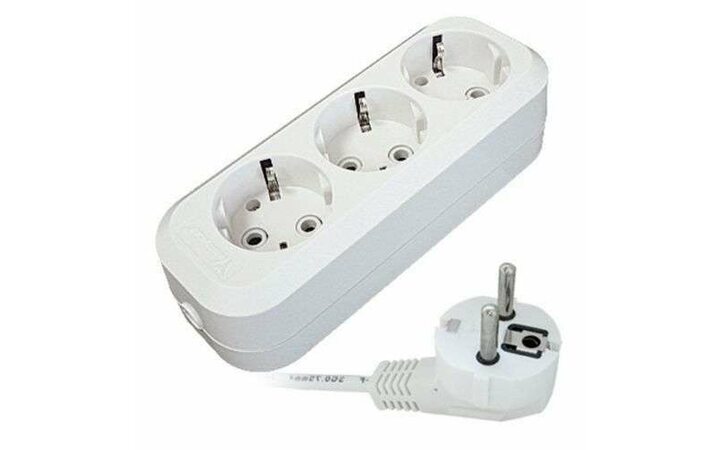 фото - Удлинитель 3х5м с заземл. 13А IP20 Е-303 АБС-пл. ПВС 3х1 UNIVersal 9631978