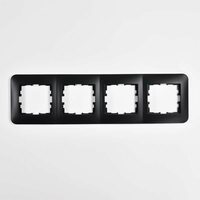 Рамка 4-м KARINA LIFE горизонт. черн. бархат LEZARD 708-4200-149