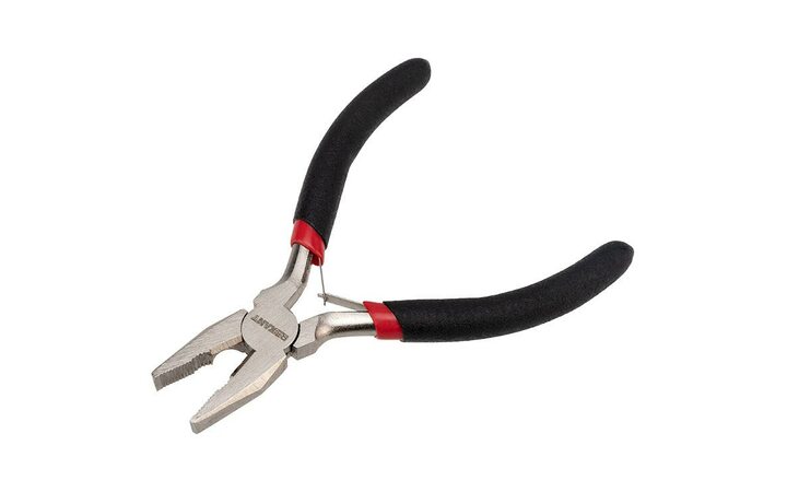 фото - Плоскогубцы Мини 120мм никелированные авторазжим обливные рукоятки Rexant 12-4601